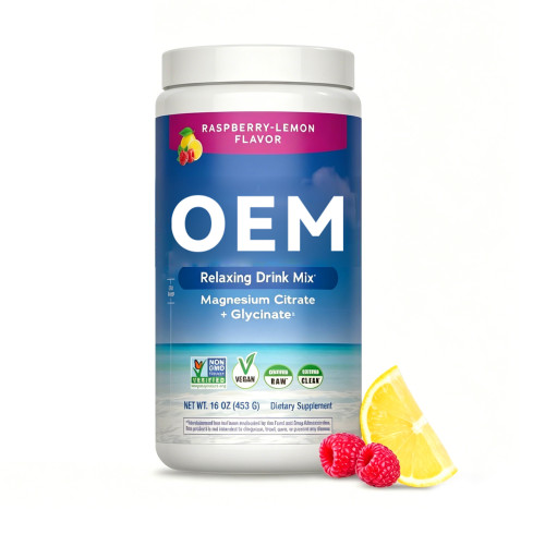 Raspberry-Lemon Magnesium Drink Mix | Instant Powder Formula | Refreshing Fruity Flavor|OEM/ODM