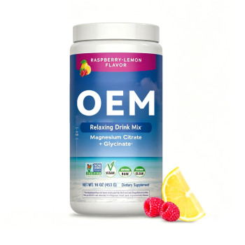 Raspberry-Lemon Magnesium Drink Mix | Instant Powder Formula | Refreshing Fruity Flavor|OEM/ODM