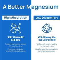 Magnesium Glycinate Capsules | Premium Formula | With Vitamins B & D3 | Citrate-Malate|OEM/ODM