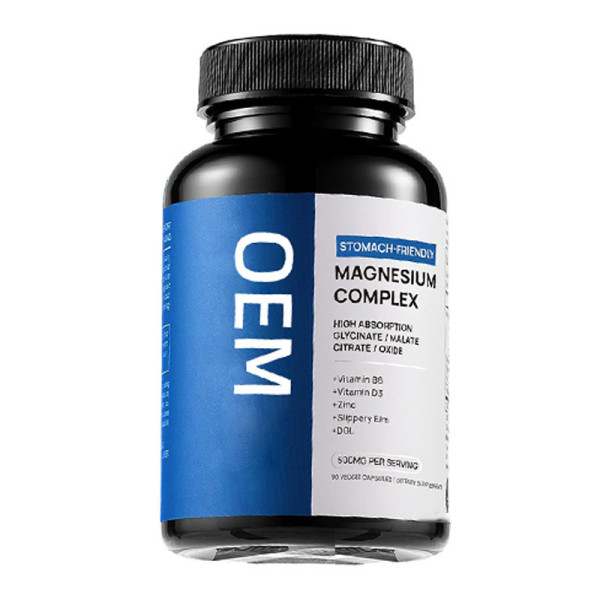 Magnesium Glycinate Capsules | Premium Formula | With Vitamins B & D3 | Citrate-Malate|OEM/ODM