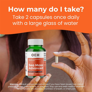 Seaweed Complex Nutritional Capsules | Formulated with Burdock Root | Vegetarian-Friendly|OEM/ODM
