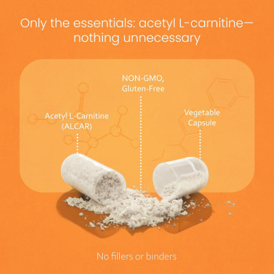 Acetyl L-Carnitine Capsules | Premium ALCAR Formula | Gluten-Free, Vegetarian Capsules|OEM/ODM