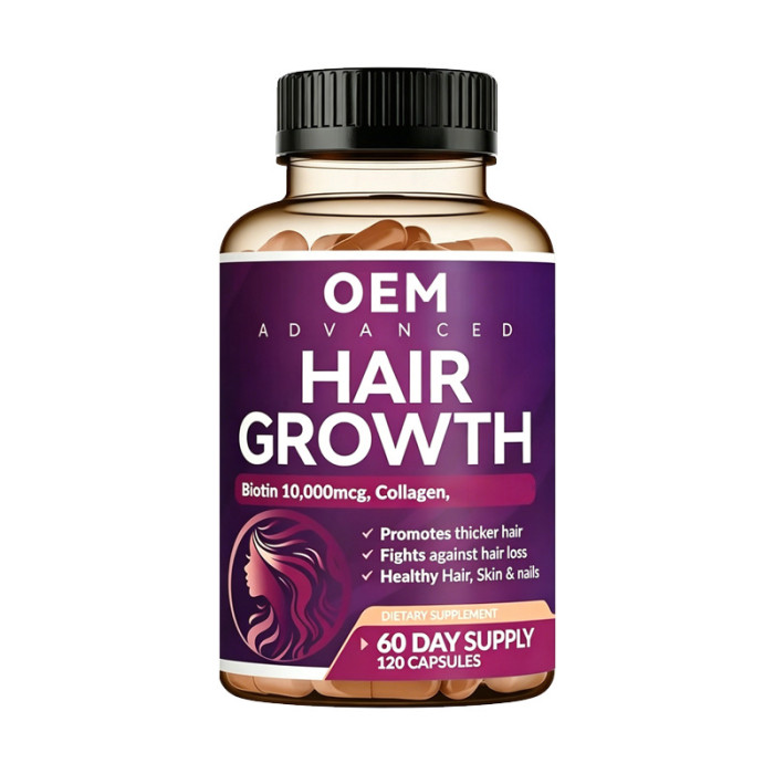 Biotin & Collagen Capsules|Multi-Vitamin & Botanical Blend | Nourishes Nails, Hair, and Skin|OEM/ODM