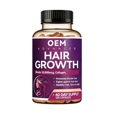 Biotin & Collagen Capsules|Multi-Vitamin & Botanical Blend | Nourishes Nails, Hair, and Skin|OEM/ODM