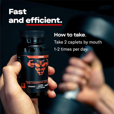 Men's Vitality Capsules | Tongkat Ali & Deer Antler Grass Blend | Supports Male Endurance|OEM/ODM
