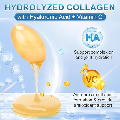 Multi-Type Collagen Peptide Softgels | With Hyaluronic Acid, Vitamin C, and Biotin|OEM/ODM
