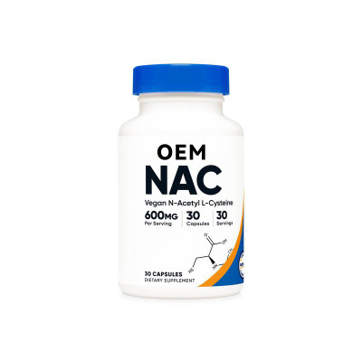 L-Cysteine ​​Capsules | NAC (N-Acetylcysteine) | Vegan | 600mg High-Potency Formula|OEM/ODM