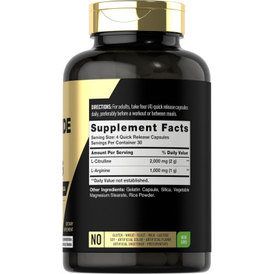 Nitric Oxide Capsules|L-Arginine + L-Citrulline Blend | Sports Nutrition Dietary Supplement|OEM/ODM