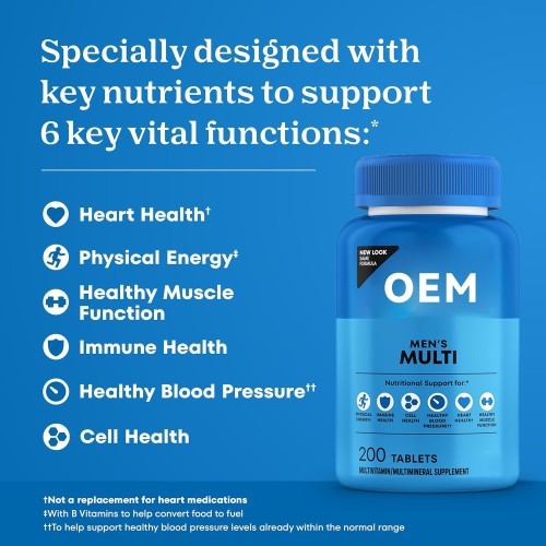 Men's Multivitamin Tablets | Full-Spectrum Vitamin & Lycopene Formula | Mineral Supplement|OEM/ODM