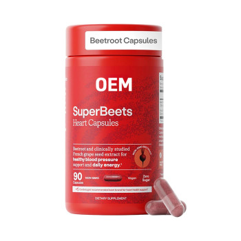 Beetroot Capsules | Grape Seed Botanical Complex | Non-GMO Zero Sucrose | OEM/ODM