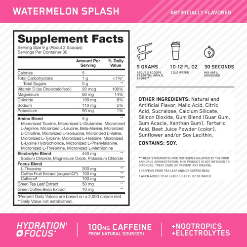 Compound Amino Acid Energy Powder | Electrolyte Replenishment | Natural Caffeine Formula|OEM/ODM