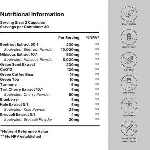 Beetroot Complex Capsules | 11-Ingredient Botanical Blend | Contains Coenzyme Q10|OEM/ODM