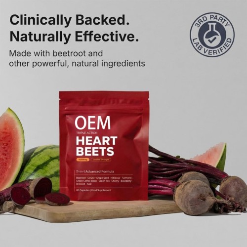 Beetroot Complex Capsules | 11-Ingredient Botanical Blend | Contains Coenzyme Q10|OEM/ODM