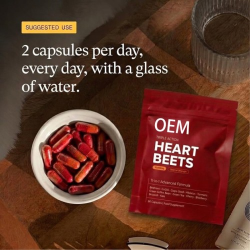 Beetroot Complex Capsules | 11-Ingredient Botanical Blend | Contains Coenzyme Q10|OEM/ODM