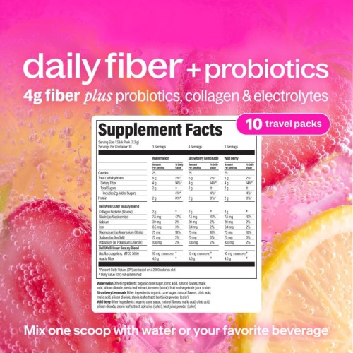 Mixed Fruit Probiotic Powder | Collagen + Electrolyte Blend | Supports Gut Comfort |OEM/ODM