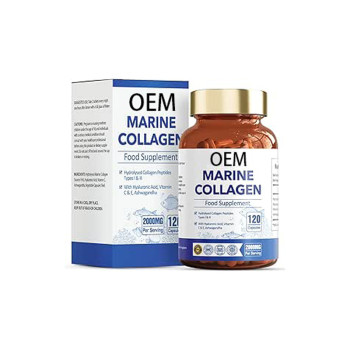 Marine Collagen Complex Capsules | Hydrolyzed Fish Collagen and Hyaluronic Acid |OEM/ODM