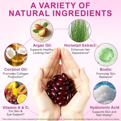 Biotin Complex Softgels |22-Nutrient Formula |MCT Coconut Oil Base|Skin, Nail, and Hair Support |OEM