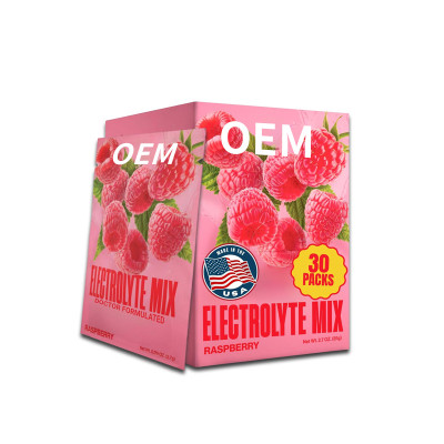 Electrolyte Blend Powder | Raspberry Flavor | Keto-Friendly | Zero Sugar|OEM/ODM