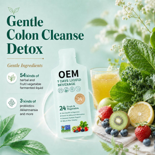 Fruit and Vegetable Probiotic Powder|Fermented Formula with 54 Herbs, Fruits, and Vegetables|OEM/ODM