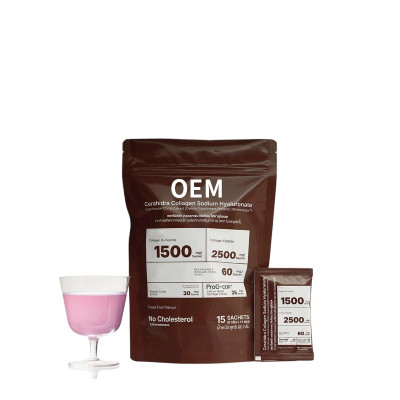 Collagen Hyaluronic Acid Powder | Complex Dipeptide & Ceramide | Berry-Flavored Powder | OEM/ODM