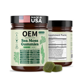 Seaweed Complex Nutritional Gummies | Green Apple Flavor | 16-in-1 Herbal Formula|OEM/ODM