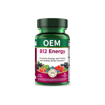 Vitamin B12 Energy Tablets | B-Complex + D + Superfruit Formula | Rapid-Dissolve|OEM/ODM