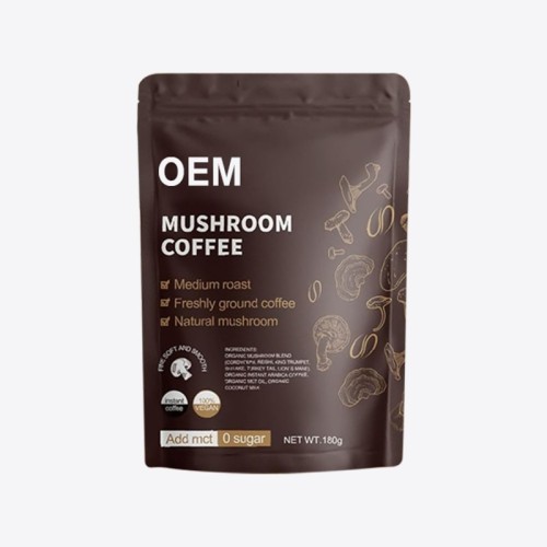 Mushroom Instant Coffee Powder | With MCT Coconut Oil | Zero Sucrose | Six-Mushroom Blend|OEM/ODM