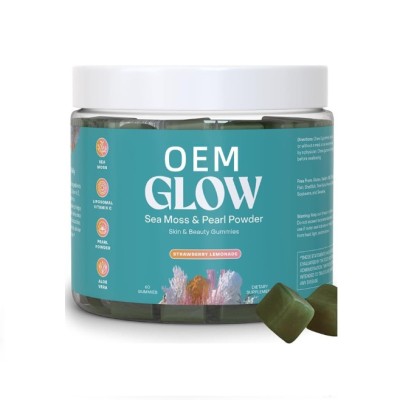 Seaweed Gummies | Brightens Skin Tone, Supports Hydration & Radiance | Multivitamin Gummies| OEM/ODM