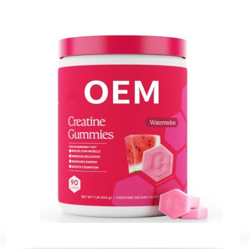 一水肌酸软糖 | 西瓜味果胶软糖 | 无人工色素 | OEM/ODM