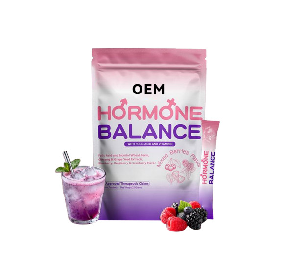OEM荷尔蒙平衡粉剂补充剂 | 混合莓果味 | 女性健康 | 自有品牌ODM