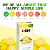 Crystallized Lemon Powder Packets | Fresh Squeezed Lemon Taste | Water & Tea Flavoring | OEM / ODM
