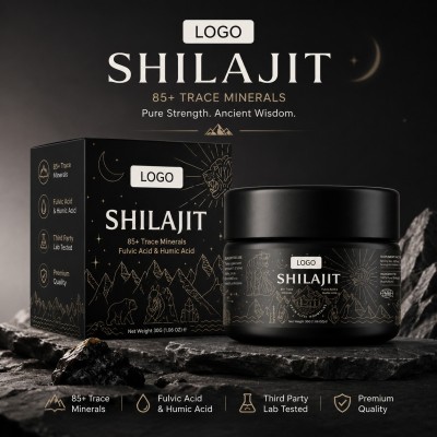 Shilajit Resin Supplement | Premium Resin Formula | Fulvic Acid & Minerals | Men's Wellness |OEM/ODM
