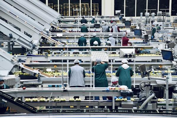 Supplement manufacturing facility with production line