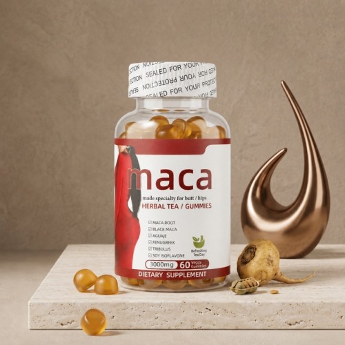 Maca Gummies | Feminine Wellness Formula | Maca Root & Botanical Blend | Beauty Wellness | OEM/ODM