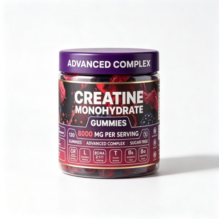 Creatine Monohydrate Gummies | Advanced Complex | 8000mg Per Serving | Sports Nutrition | OEM/ODM