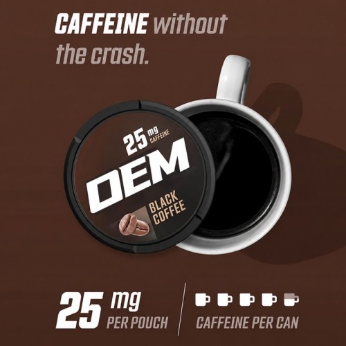 Coffee Oral Pouch with Caffeine & Vitamin B12 | Portable Energy Format | Multiple Flavors | OEM/ODM
