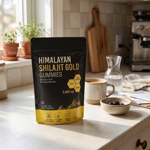 Himalayan Shilajit Gold Gummies | Shilajit, Ashwagandha & Sea Moss | Men's Vitality | OEM/ODM