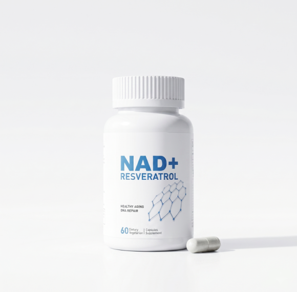 NAD+白藜芦醇胶囊 | 植物基纯素配方 | 支持细胞健康 | OEM/ODM