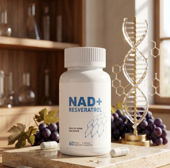NAD+白藜芦醇胶囊 | 植物基纯素配方 | 支持细胞健康 | OEM/ODM