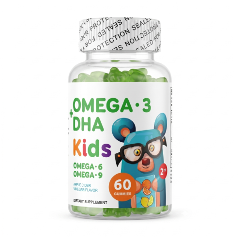 Children's Omega-3 Gummies | DHA Formula | Apple Flavor | Private Label | OEM/ODM