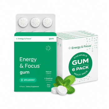 Spearmint Sugar-Free Mint Gum| Contains Natural Caffeine | Supports Daytime Energy & Focus |OEM/ODM