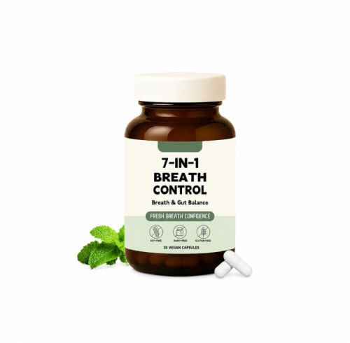 7-in-1 Breath Management Capsules | With Sodium Copper Chlorophyllin | Vegan Formula|OEM/ODM