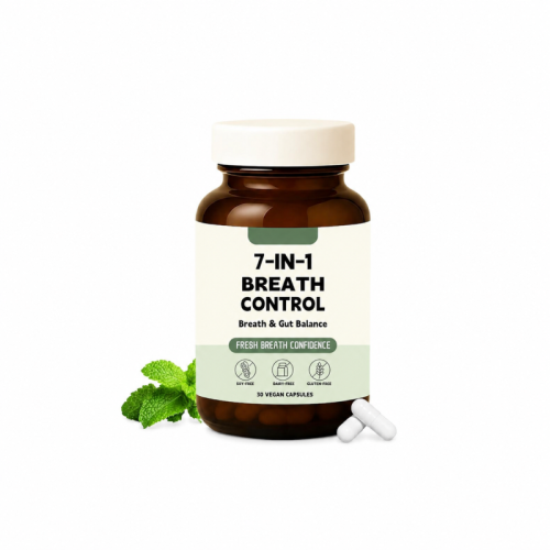 7-in-1 Breath Management Capsules | With Sodium Copper Chlorophyllin | Vegan Formula|OEM/ODM