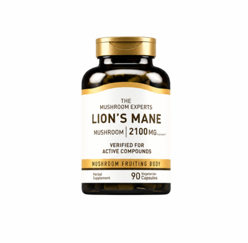 Lion's Mane Mushroom Capsules | High Potency 2100mg | Daily Brain Nutrition for Adults|OEM/ODM