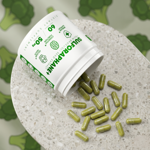 Sulforaphane+ Capsules | Broccoli Seed Extract | Cognitive Support | Vegan-Friendly|OEM/ODM
