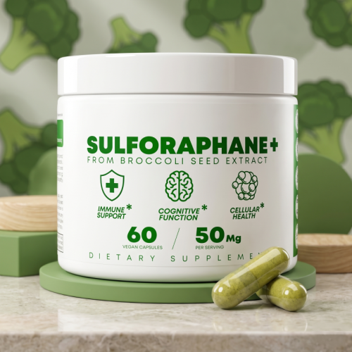 Sulforaphane+ Capsules | Broccoli Seed Extract | Cognitive Support | Vegan-Friendly|OEM/ODM