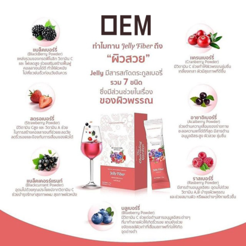 Mixed Berry Jelly Fiber Drink Powder | Dietary Fiber Blend | Daily Fiber Support | OEM & ODM