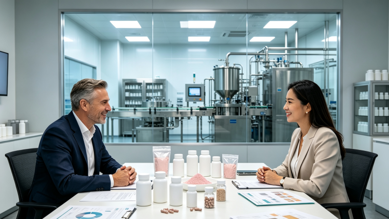 Brand clients communicate with manufacturers regarding product development.
