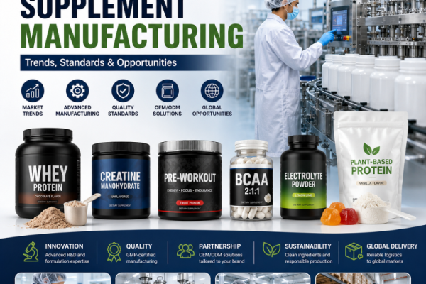 Sports Nutrition Supplement Manufacturing: Trends, Standards and Opportunities