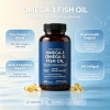 Omega-3 Fish Oil Softgels|Triple-Strength Formula|EPA DHA Rich Oil|Heart & Brain Wellness|OEM/ODM